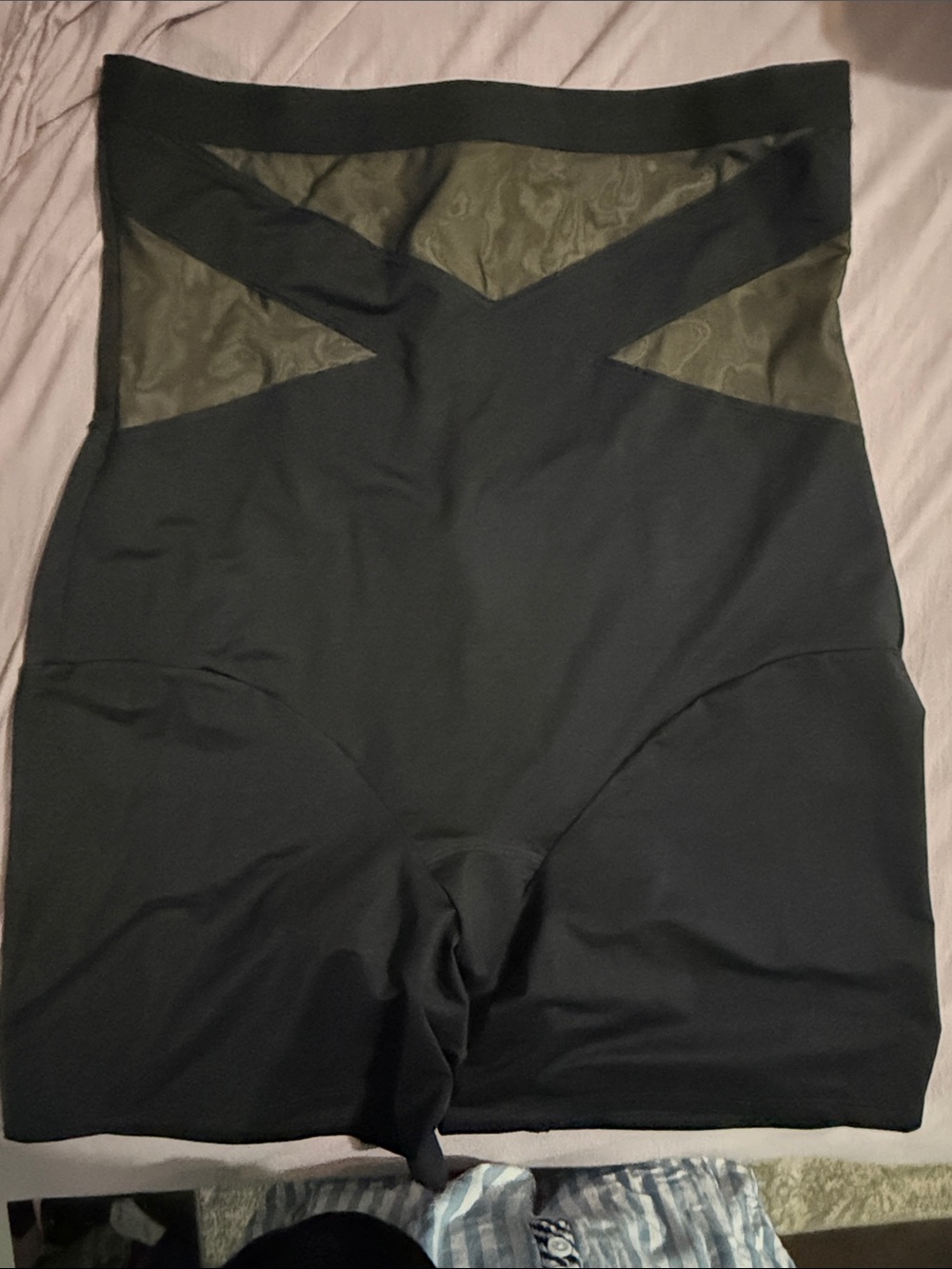 Lane Bryant Black High-Waist Shaper with Mesh Panels